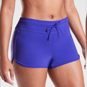 Athleta surge blue swim shorts size Medium